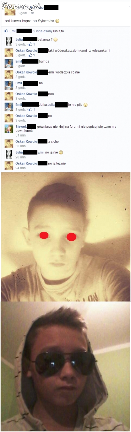 Dwóch gangsterów umawia się na fejsie na chlanie