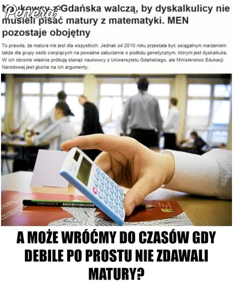 Dyskalkulia czy zwykły debilizm?