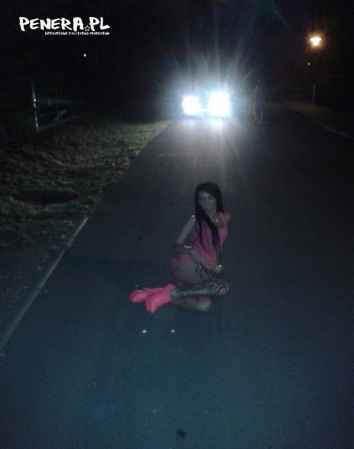 Ciekawe czy ją rozjechał