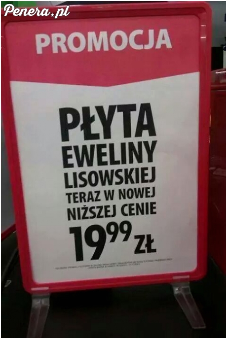 Ewelinę Lisowską też dotknęły nowe niższe ceny :D