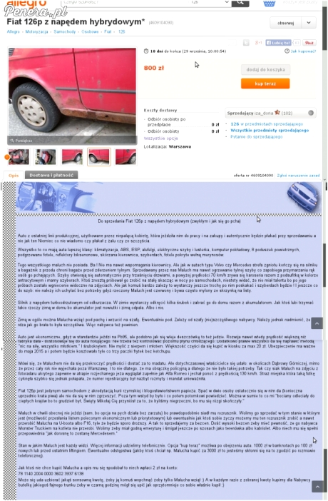 Fiacior z zastosowanym napędem hybrydowy