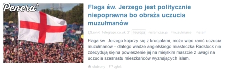 Flaga św Jerzego jest politycznie niepoprawna