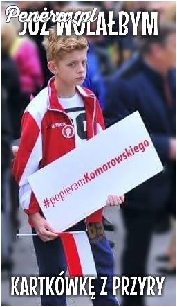 Gimby na wiecach Komorowskiego