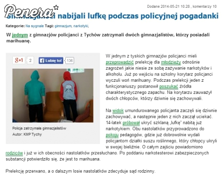 Gimnazjaliści nabijali lufkę podczas policyjnej pogadanki