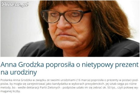 Grodzka poprosiła o nietypowy prezent na urodziny