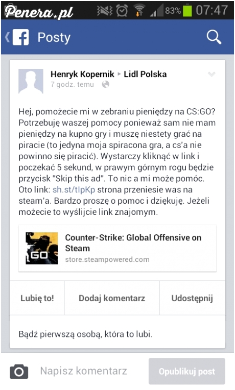 Henryk zmiażdżył Lidla