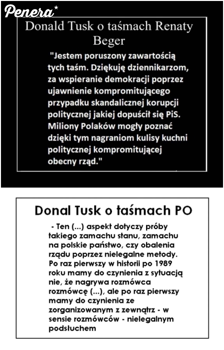 Hipokryzja Donalda Tuska