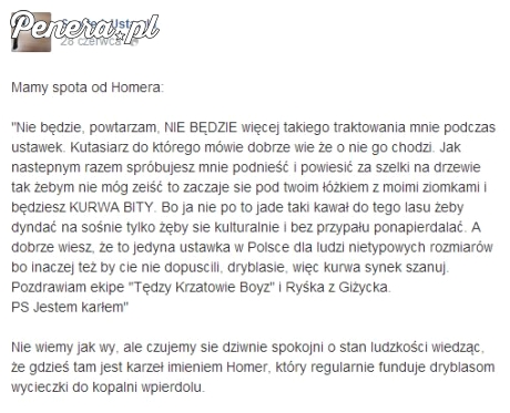 Homerowi nie spodobała się ustawka