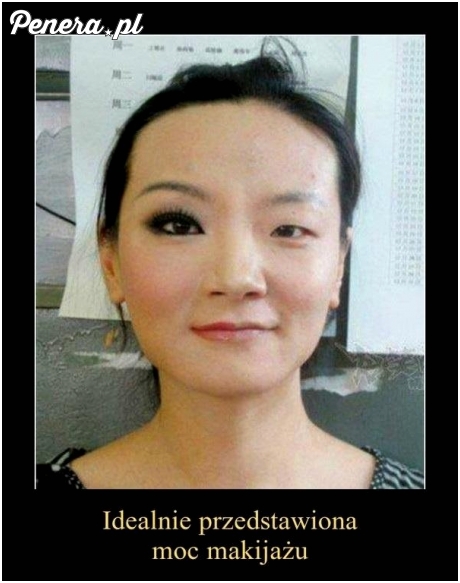 Idealnie przedstawiona moc makijażu