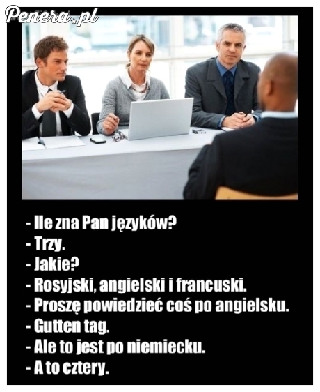 Ile zna Pan języków?