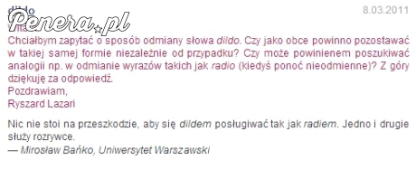 Jak odmieniać dildo?