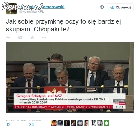 Jak sobie przymknę oczy to się bardziej skupiam