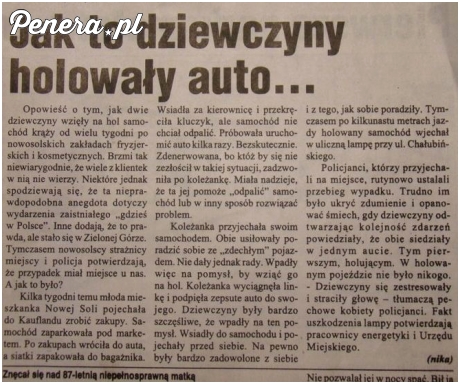 Jak to dziewczyny holowały auto