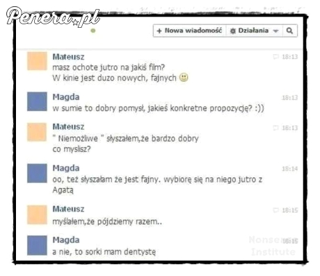 Jak to Mateusz chciał zaprosić Magdę do kina :D