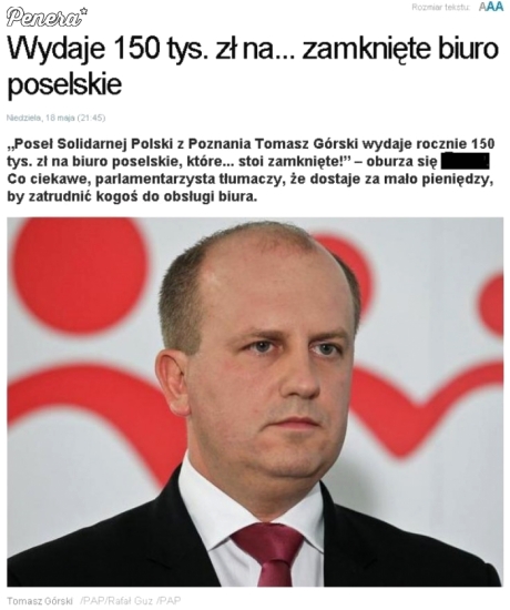 Jak zarabia polityk