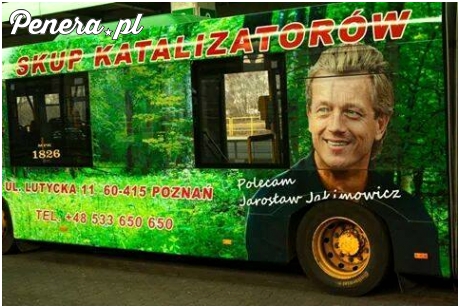 Jarosław Jakimowicz zaczął reklamować skup katalizatorów
