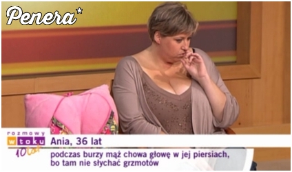 Jej mąż boi się grzmotów