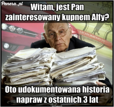Jest Pan zainteresowany kupnem Alfy?