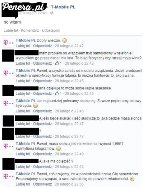 Jestem pełen podziwu