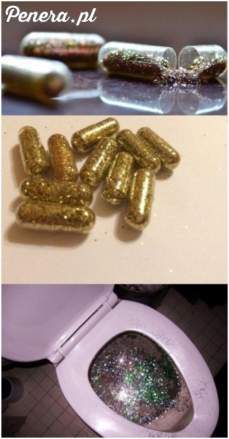 Kapsułki z brokatem