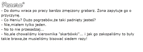 Kawał - Wraca zmęczony grabarz do domu