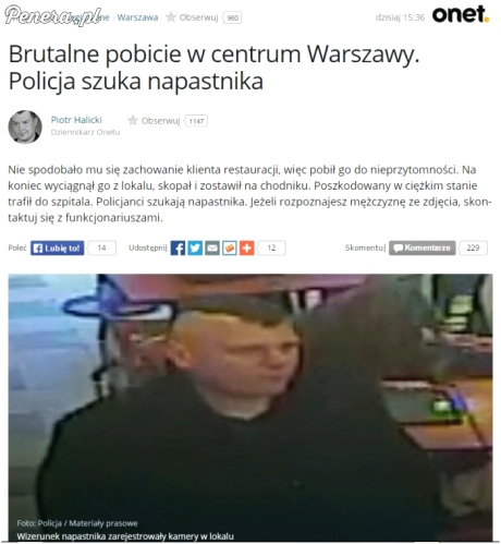 Klientowi nie smakowała kanapka więc go pobił do nieprzytomności