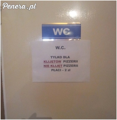 Klijęci tej pizzerii to mają dobrze