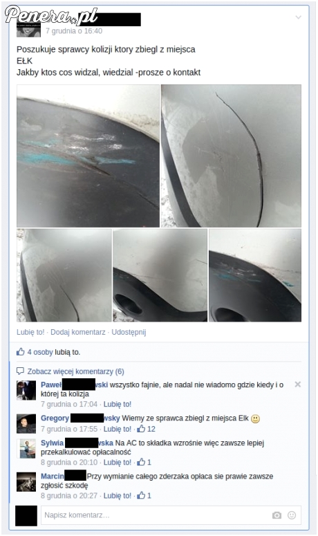 Kobieca logika - poszukiwanie sprawcy kolizji :D