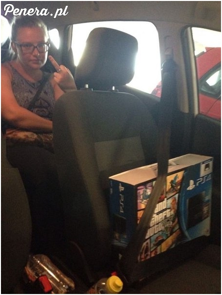 Kochanie siadasz z tyłu