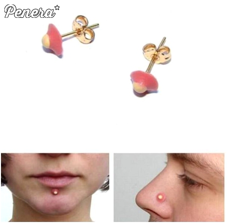 Kolczyki jako pryszcze