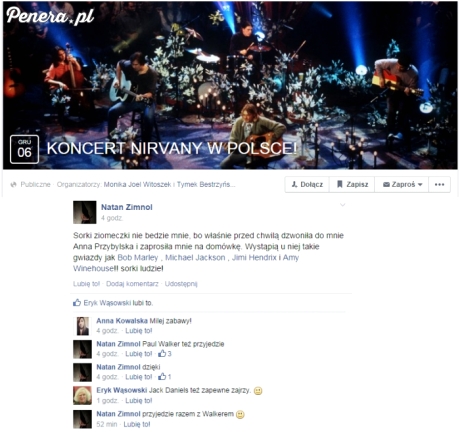 Koncert Nirvany w Polsce