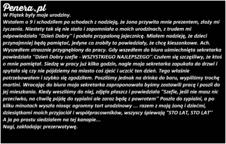 Konkretny urodzinowy przypał