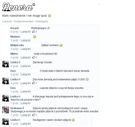 Luśka ma rozwolnienie i nie może spać