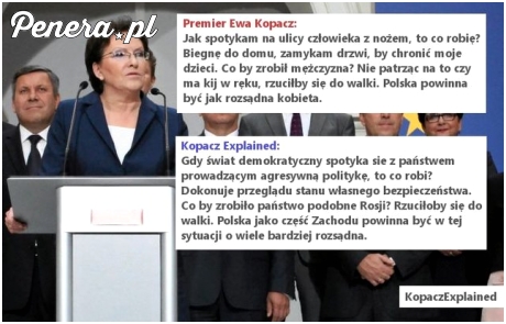 Mądrości Pani kopacz