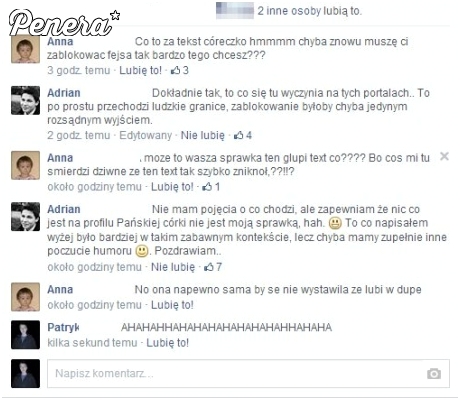 Mamusia nie może uwierzyć we wpis swojej córci