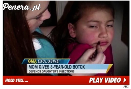 Mamusia wstrzykuje botox swojej 8 letniej córce