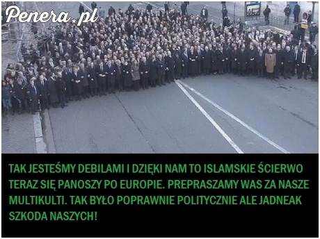 Marsz debili we Francji