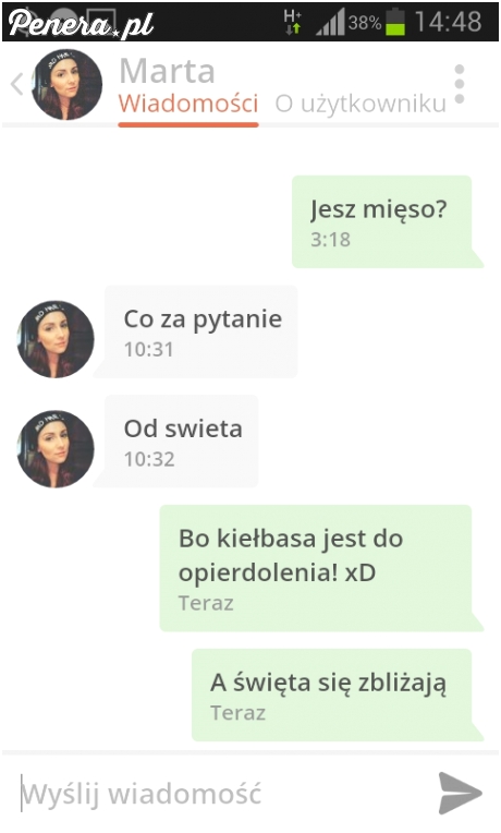 Marta jesz mięso?