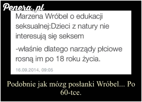 Marzena Wróbel o edukacji seksualnej