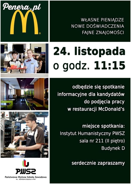 McDonald dba o swoich humanistów
