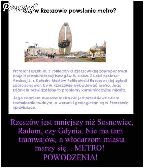 Metro dla Rzeszowa