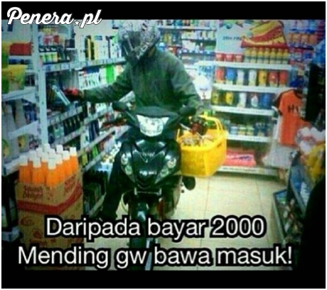 Miał czas tylko na szybkie zakupy