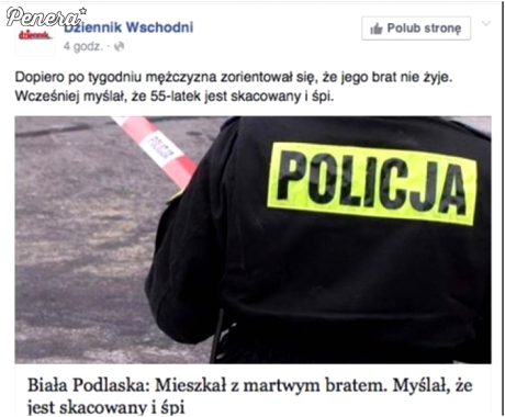 Myślał że jest skacowany i śpi