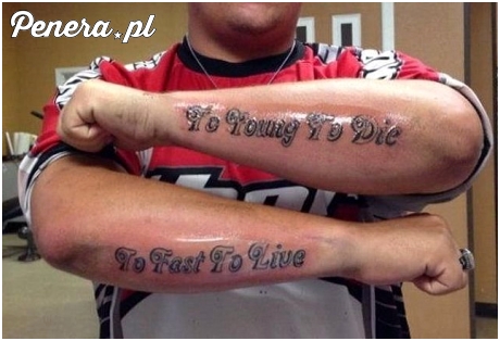 Myślałam, że powinno być TOO YOUNG, TOO FAST