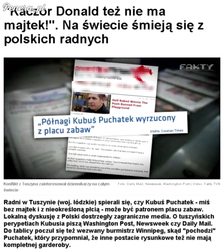 Na świecie śmieją się z nas za Kubusia Puchatka :D