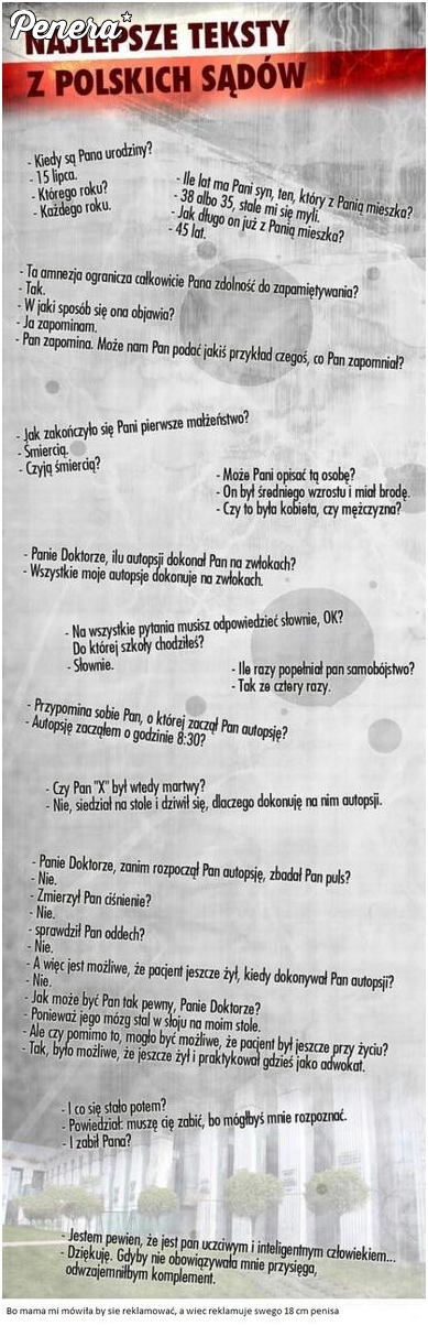 Najlepsze teksty z polskich sądów