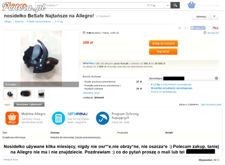 Najtańsze nosidełko