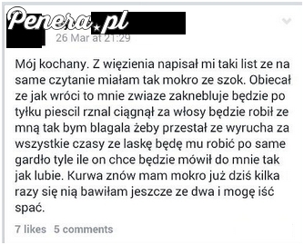 Nie ma to jak list od ukochanego z więzienia