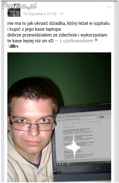 Nie ma to jak okraść dziadka