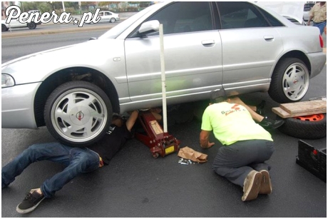 Nie ma to jak parkingowy mechanik